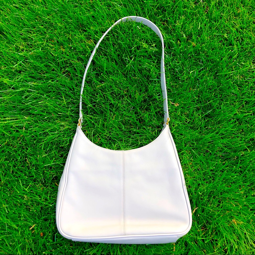 Off White Leather Giani Bernini Bag - Picture 3 of 8